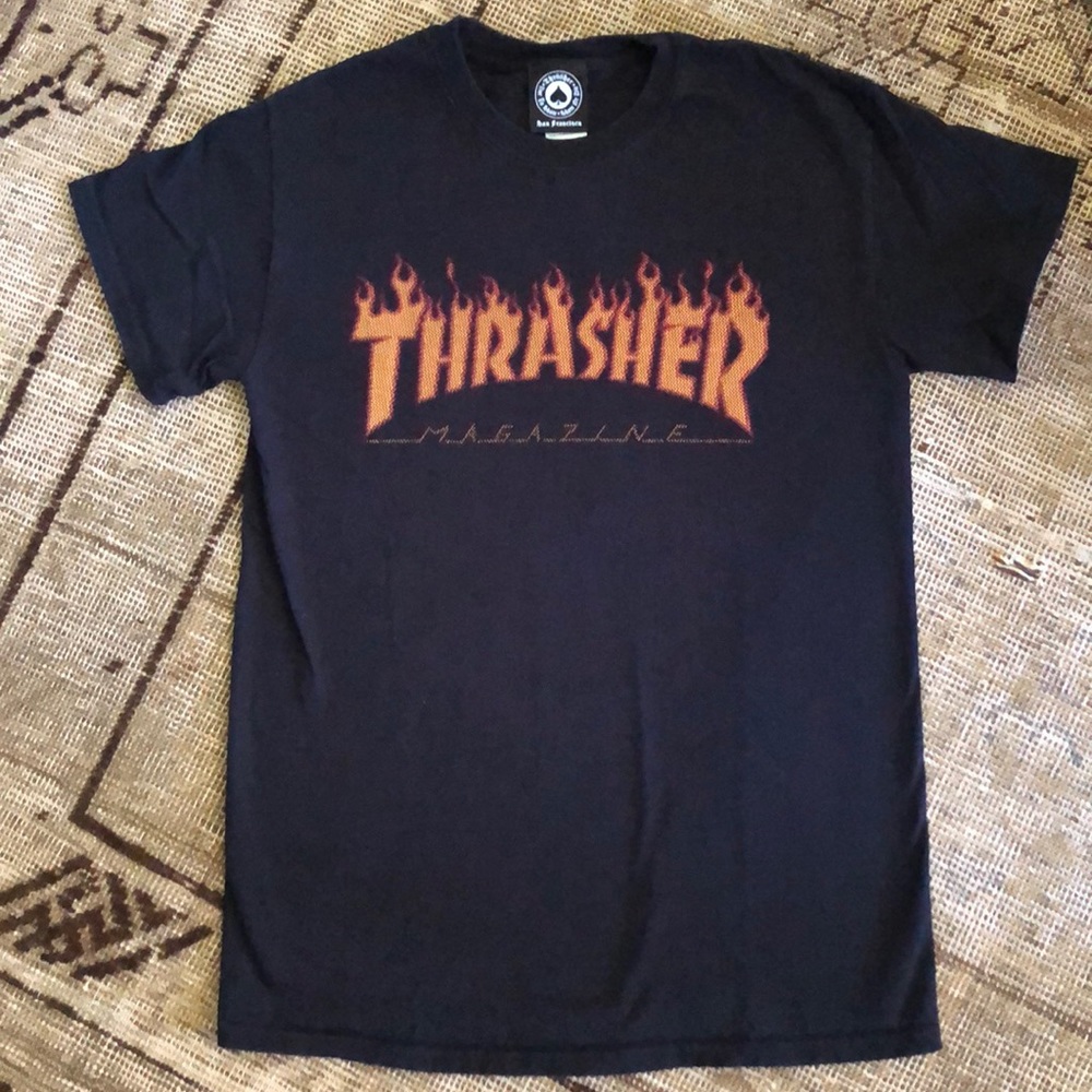 Boys Black Thrasher T-Shirt in Child’s size Small